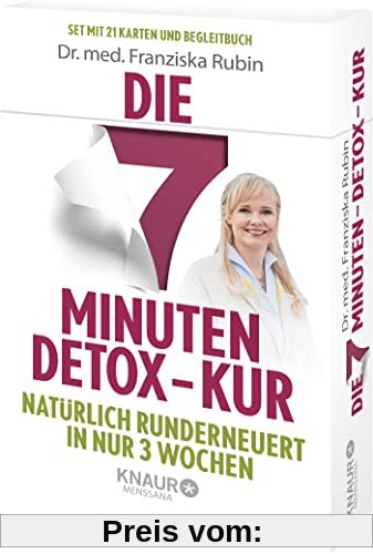 Die 7-Minuten-Detox-Kur: Natürlich runderneuert in nur 3 Wochen. Die Gesundheits-Box mit 21 Karten zum Entschlacken und Wohlfühlen. Inklusive Anleitungsbuch.